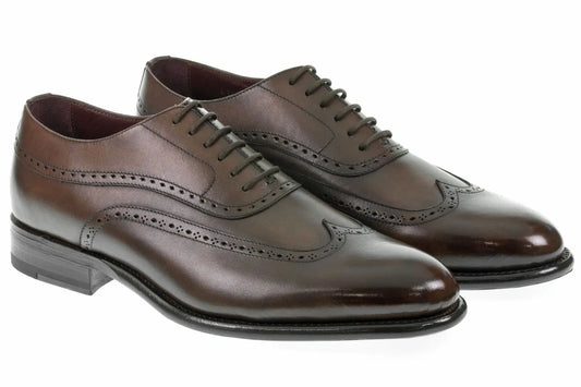 Fratelli Borgioli, käsinmaalattu ruskea brogue oxford