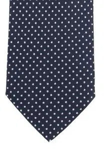 Silkkisolmio polka dot -kuviolla, navy