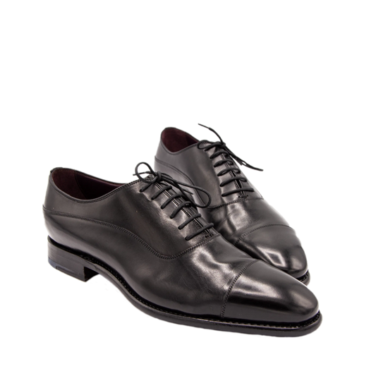 Fratelli Borgioli, musta cap toe oxford