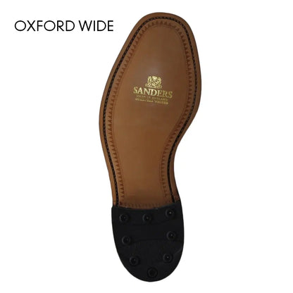 Sanders Wide Fit Oxford, musta