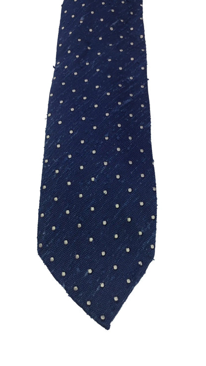 Shantung-solmio polka dot -kuviolla, navy