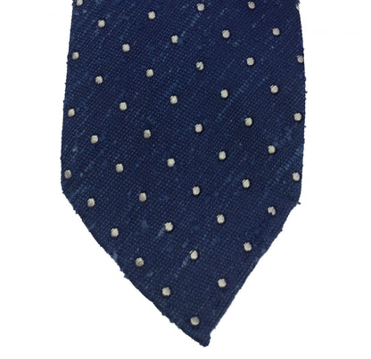 Shantung-solmio polka dot -kuviolla, navy